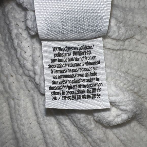 Victoria Secret Knit Sweater Pullover White Logo Mock Turtleneck Size XSmall - Picture 8 of 8